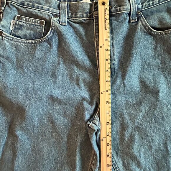 Carhartt Tradition Fit Jeans Mens 40 X 30 Blue Canvas Workwear Dadcore - Picture 9 of 16